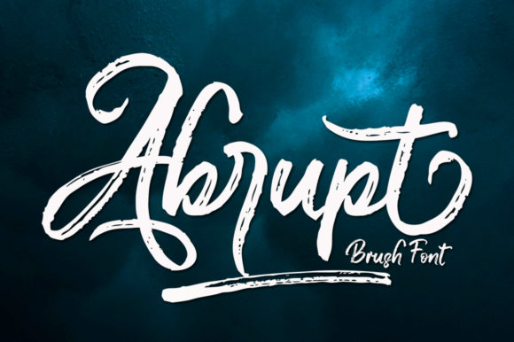 Abrupt: A Textured Handwritten Font for Makers
