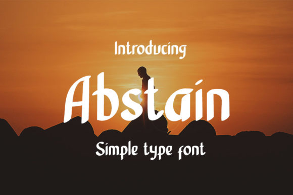 Abstain: A Bold Handwritten Font for Web Design