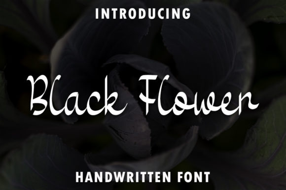Black Flower: A Sweet Handwritten Font for Branding