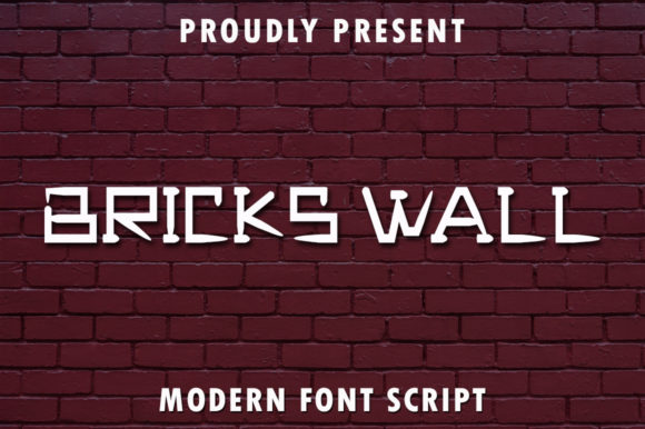 Bricks Wall: A Handwritten Font for Crafters