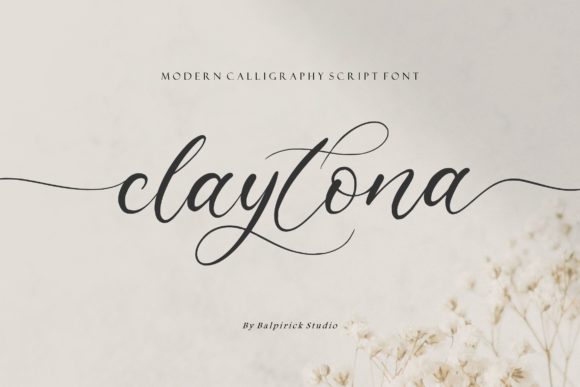 Claytona: A Playful Script Font for Web Design