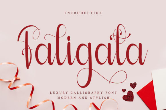 Faligata: A Romantic Script Font for Your Brand