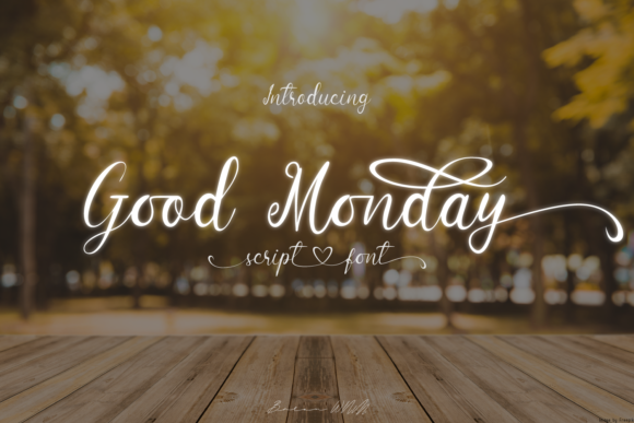 Good Monday: A Delicate Script Font for Crafters