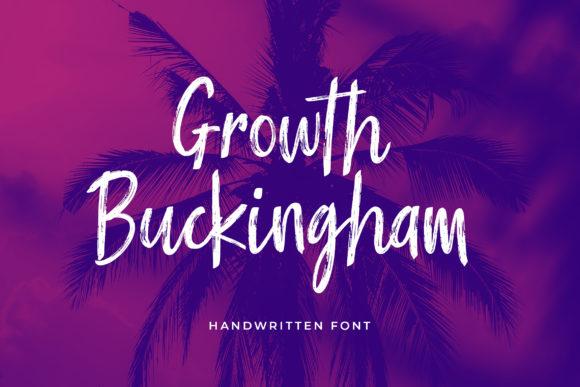 Growth Buckingham: A Modern Handwritten Font for Brands