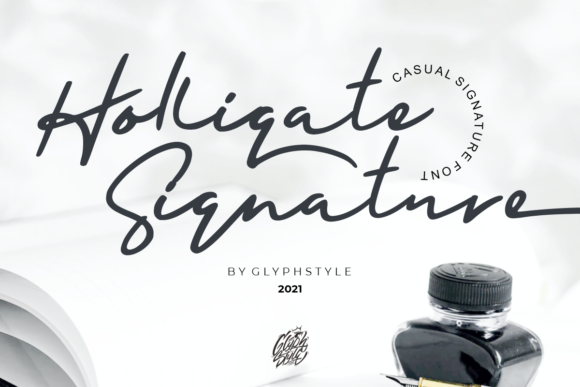 Holligate: A Flowing Handwritten Font for Crafters