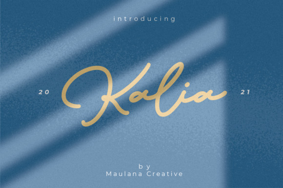 Kalia: A Delicate Handwritten Font for Editorial Design