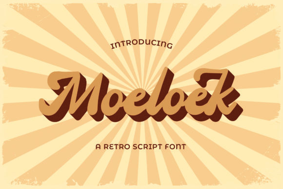 Moeloek: A Retro Script Font for Editorial Design