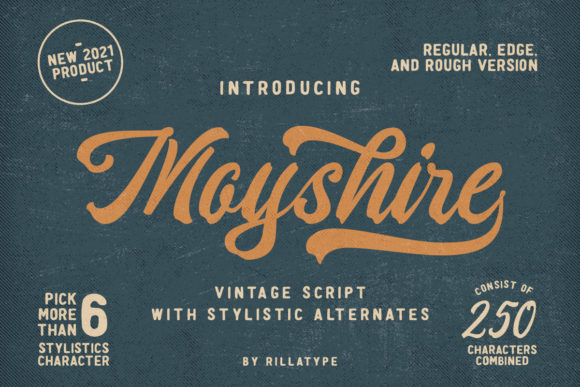 Moyshire: A Bold Handwritten Font for Modern Web Design