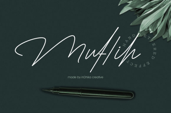 Muflih: A Refined Script Font for Makers