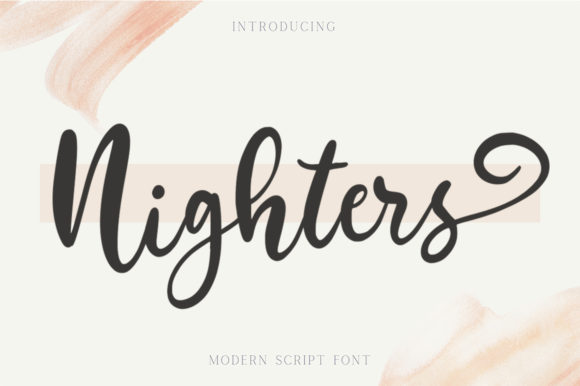 Nighters: A Romantic Handwritten Font for Your Brand