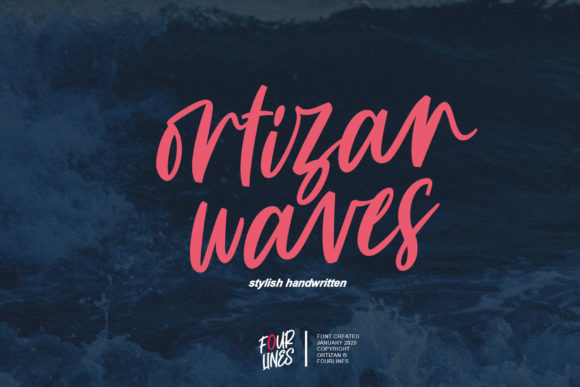 Ortizan Waves: A Stylish Script Font for Editorial Design