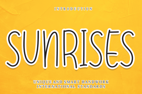 Sunrises: A Handwritten Font for Modern Web Design