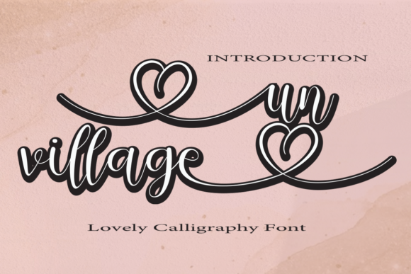 Un Village: A Handwritten Font for Campaigns