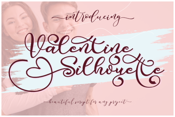 Valentine Silhouette: A Handwritten Font for Editorial Design