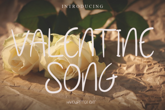 Valentine Song: A Handwritten Font for Editorial Design