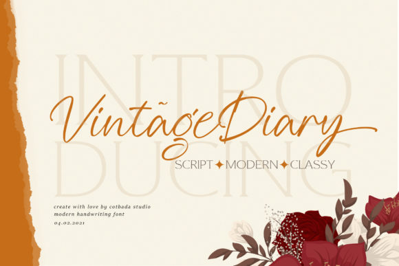 Vintage Diary: A Handwritten Font for Your Brand